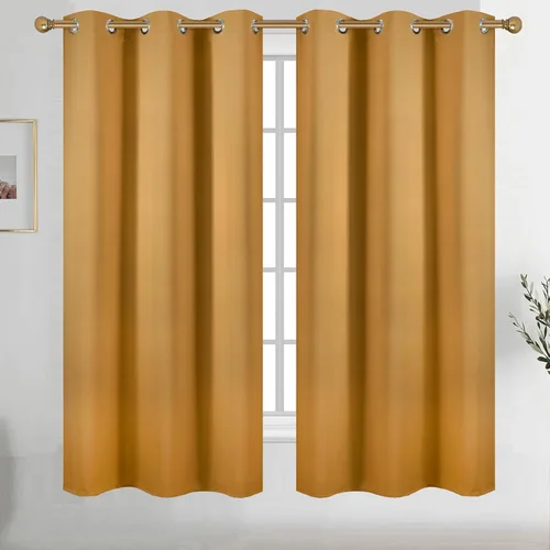 Vista 44 de Diraysid Cortinas opacas beige con ojales para dormitorio, con aislamiento térmico, cortinas de oscurecimiento de habitación, 38 x 54 pulgadas, 2