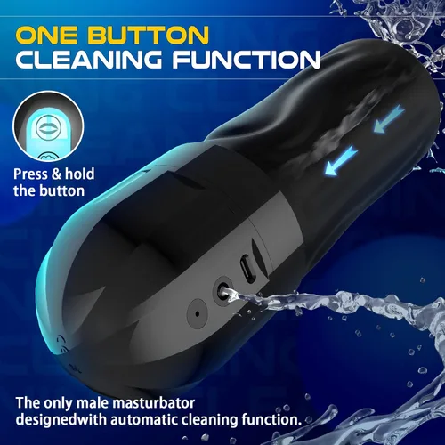 Vista 6 de Juguetes sexuales para adultos para hombres, Movakativ masturbador masculino de succión con bomba de pene, 10 vibraciones y 5 succiones, vibrador