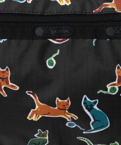 Vista 6 de Classic Hobo Crafty Cats - Estampado negro, Crafty Cats - Estampado negro