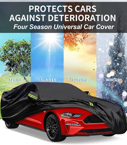 Vista 5 de Ajuste personalizado para funda de auto Audi, para todo tipo de clima, impermeable, protección UV, resistente al viento, para todo tipo de clima