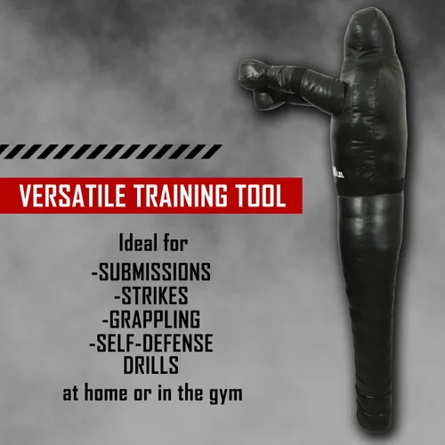 Vista 5 de Combat Sports Maniquí de agarre con patas – 15 a 63.5 kg de nailon, compañero de entrenamiento para MMA, Jiu-Jitsu, lucha libre, derribos