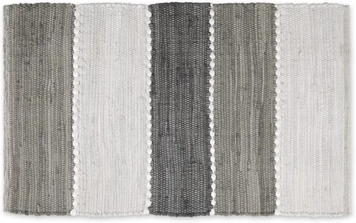 Vista 8 de DII Colección Chindi Rug Collection, reversible, hilo reciclado, teñido a mano, 2 pies 3 pulgadas x 6 pies, jadeíta