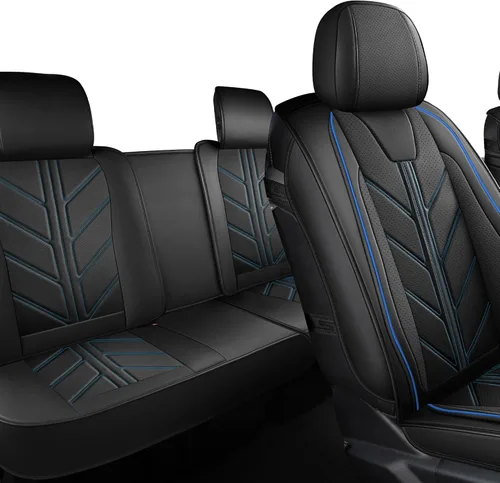 Vista 2 de Fundas para Asientos de Camioneta Compatibles con Toyota Tacoma 2005-2023 SR SR5 TRD Off-Road TRD Pro TRD Sport Trall Edición Especial de Cuero