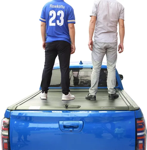 Vista 2 de Flowkottu - Cubierta retráctil Tonneau para caja de camioneta Toyota Tundra 2014-2026
