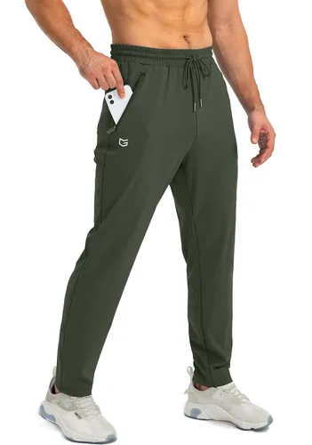 Vista 8 de G Gradual - Pantalones deportivos para hombre con bolsillos con cremallera, joggers cónicos para hombres, pantalones atléticos para entrenamiento