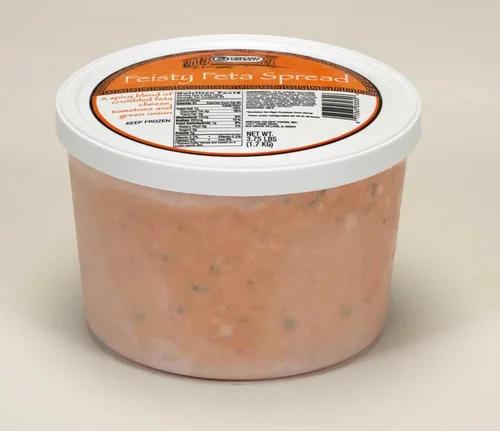 Vista 3 de Grecian Delight Feisty queso feta para untar, 0.5 galones, 2 por caja.