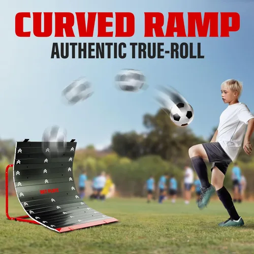 Vista 2 de Soccer Rebounder Rebound Net, Kick-Back Football Training Gifts, Aids & Equipment Heavy-Duty