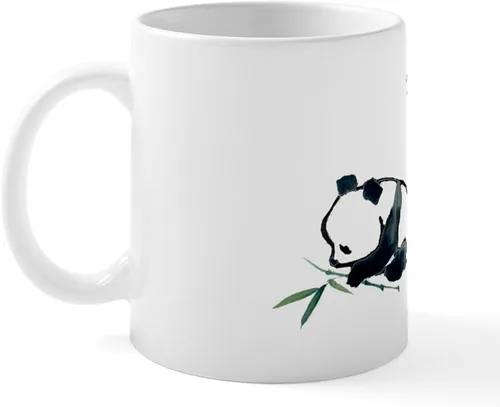 Vista 52 de CafePress Turtle And Panda - Taza de café de cerámica de 11 oz (11.0 fl oz)