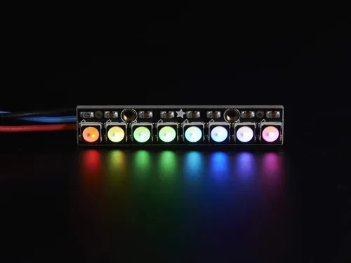 Vista 3 de Adafruit Industries NeoPixel Stick - 8 x 5050 LEDs RGBW - Blanco frío - ~ 6000K