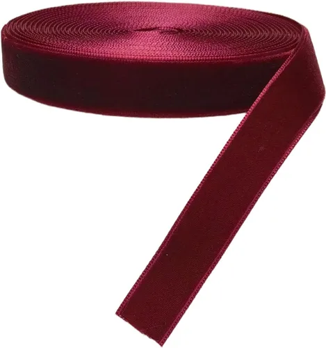 Vista 19 de Chenkou Craft 5 yardas de cinta de terciopelo para decoración navideña y embalaje artesanal