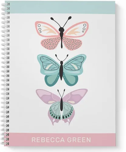 Vista 9 de Gotcha Covered Notebooks Divertido cuaderno de arcoíris personalizado de 8.5 x 11 pulgadas, tapa blanda laminada brillante duradera, 120 páginas