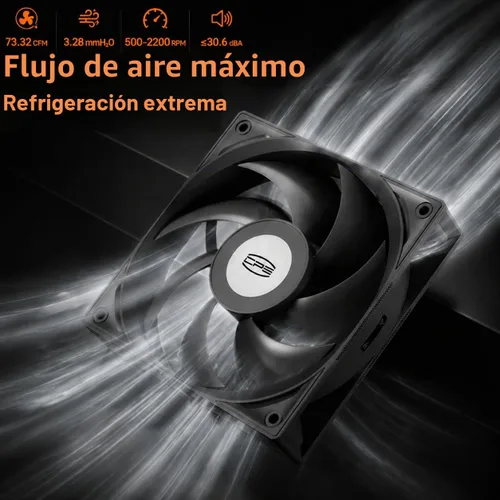 Vista 3 de PCCOOLER RT720TC - Enfriador de aire para CPU, 270W TDP Dual Tower 7 tubos Negro