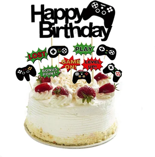 Vista 11 de Juego de 7 letras de baloncesto DIY feliz cumpleaños para niño pastel decoración de fiesta de pasteles deportes suministros de fiesta