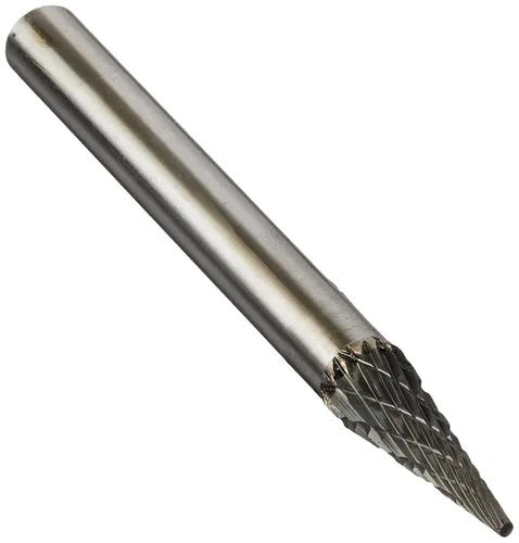 Vista 71 de Drill America SA-1 Rebaba de carburo/lima giratoria cilíndrica de doble corte para amoladora de troquel de 1/4" de diámetro x 5/8" de longitud
