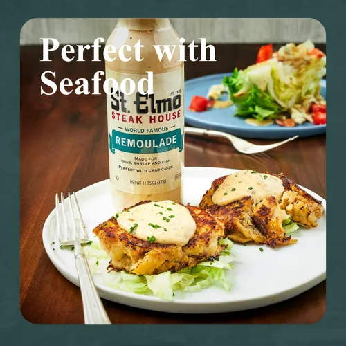 Vista 5 de St. Elmo Remoulade, ideal para camarones, pasteles de cangrejo y otros platos de mariscos