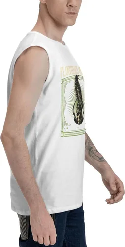 Vista 4 de SKYJUNOJN Camiseta sin mangas para hombre, cómoda camiseta deportiva de viaje