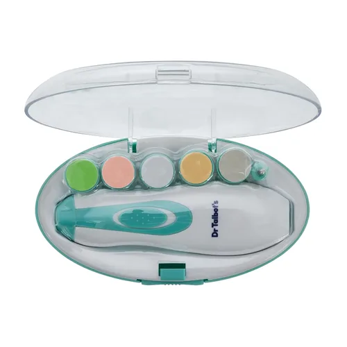 Vista 6 de Dr. Talbot's Cortador de uñas eléctrico para bebés, lima de uñas de bebé con luz LED y estuche de almacenamiento, más de 3 meses