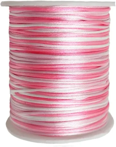 Vista 18 de Cordón de nailon teñido de 0.039 pulgadas x 100 yardas, hilo de cuentas para collares de macramé de cola de ratón, pulseras de amistad, fabricación