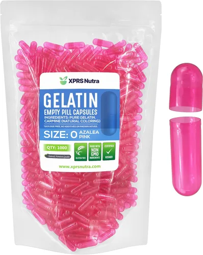 Vista 18 de XPRS Nutra Size 0 Empty Capsules - 100 Count Empty Gelatin Capsules - Pills DIY Capsule Filling - Pure Bovine Pill Gel Caps for Do-It-Yourself