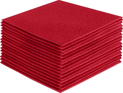Vista 170 de FabricLA Hojas de fieltro acrílico para manualidades, cuadrados de fieltro precortados suaves de 4 x 4 pulgadas (3.9 in x 3.9 in), utiliza hojas