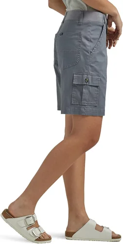 Vista 2 de Lee Bermudas tipo cargo para mujer Petite Flex-to-go de tiro medio, ajuste relajado