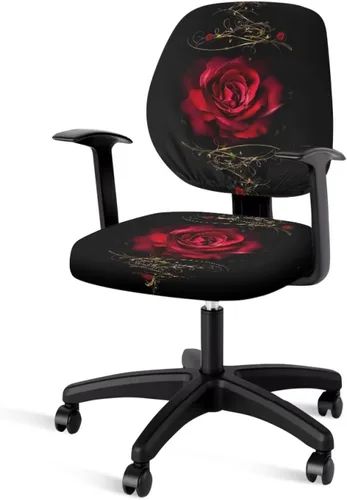 Vista 11 de Talayituse - Funda para silla de oficina o computadora con estampado de estrellas de playa, funda de asiento dividida elástica, extraíble y lavable