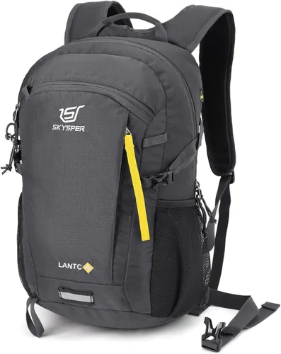Vista 17 de SKYSPER Mochila pequeña de senderismo, 20L, mochilas de viaje ligeras para senderismo y día a día para mujeres y hombres