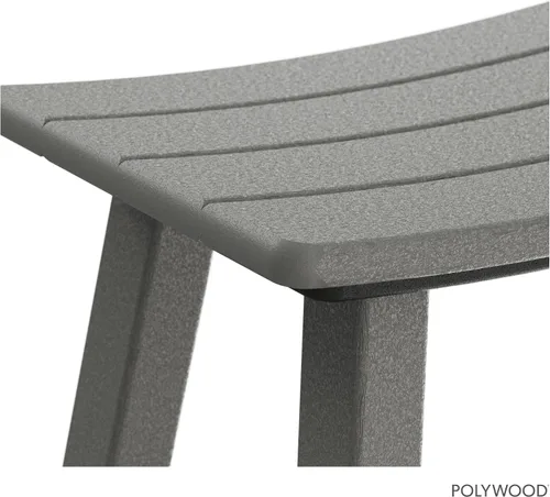 Vista 6 de POLYWOOD 2001-GY - Taburete para silla de montar (24.0 in), color gris Gris pizarra