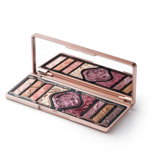 Vista 5 de FLORASIS Paleta de maquillaje con grabado floral Phoenix (01 Oro Marrón)