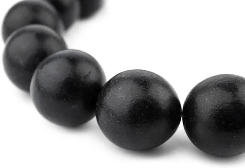 Vista 33 de TheBeadChest: cuentas de madera redondas naturales de 0.315 pulgadas, cuentas de madera sueltas espaciadoras para fabricar joyas, 4 tamaños
