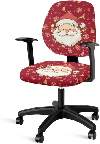 Vista 18 de Funda protectora elástica para silla de oficina con diseño de hongos artísticos, funda giratoria elástica para silla de escritorio, adecuada