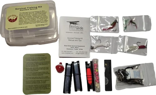 Vista 4 de Best Glide ASE Kit de pesca de supervivencia - Versión estándar (soporte PSK no incluido)