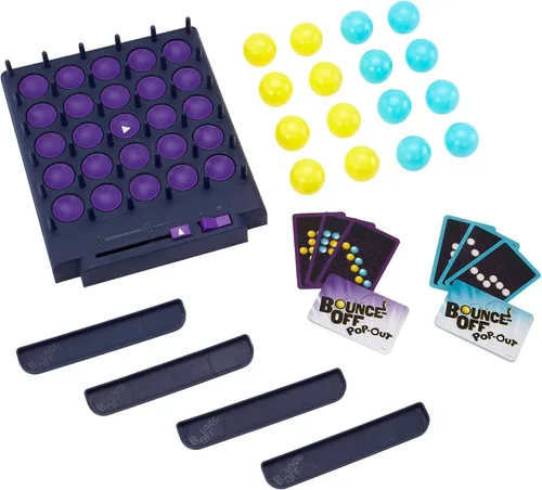 Vista 4 de Mattel Games Juego de fiesta desplegable para familia, adolescentes, adultos y noche de juego, las pelotas van volando, no requiere