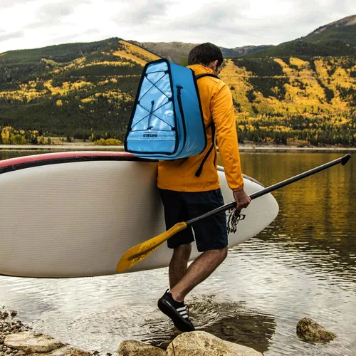 Vista 2 de Bolsa enfriadora de kayak aislada Buffalo Gear de 15" x 18" con correa para el hombro, para pesca, kayak - Mantiene tu pesca o bebidas frías todo