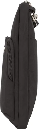 Vista 8 de Travelon Bolso cruzado compacto antirrobo Essentials, Negro -, Bolso bandolera