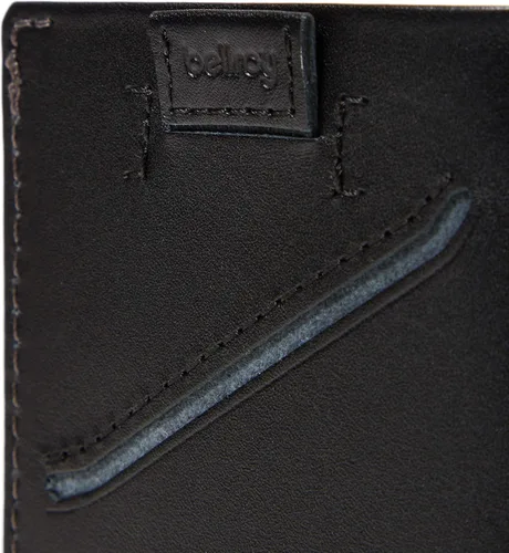 Vista 3 de Bellroy tarjetero, billetera de cuero fina (Máx 8 tarjetas y billetes)., talla única , Negro