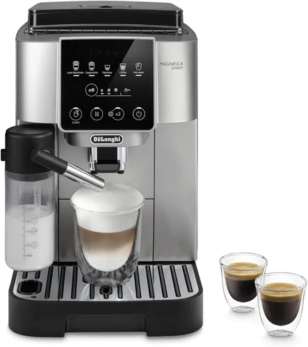 Vista 7 de De'Longhi Magnifica Start - Máquina automática de café expreso con espumador de leche automático y molinillo integrado, 5 recetas de un solo toque