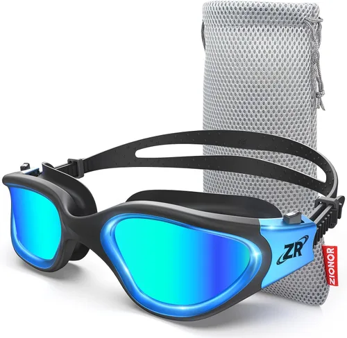 Vista 13 de ZIONOR G1 MAX - Gafas de natación polarizadas antivaho para hombres y mujeres A (polarizado + humo brillante)