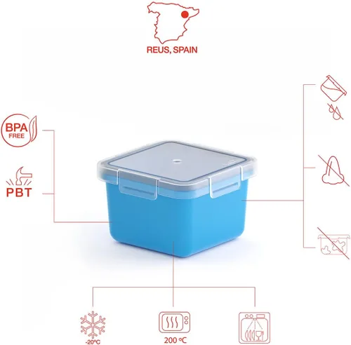 Vista 4 de Valira Recipiente para Alimentos 0.4 L Azul