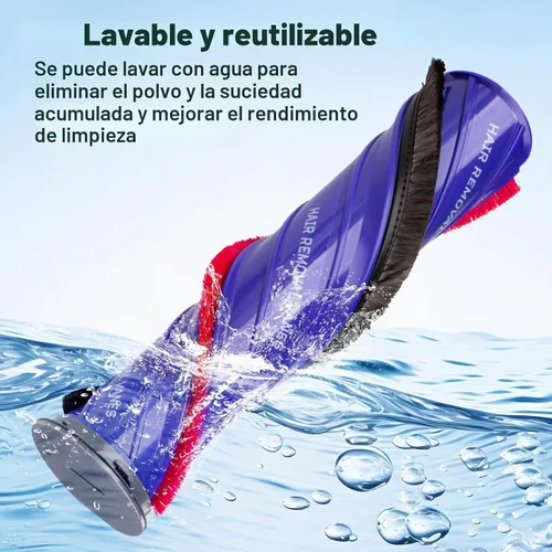 Vista 9 de Versión mejorada Antienredos para reemplazo de cepillo de rodillo Cepillo de rodillo anti-enrollado mejorado