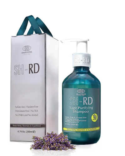Vista 7 de SH-RD Champú activador de ginseng rojo para cabello adelgazante Extracto de hierbas, romero, vitamina B5 Levantamiento de raíces, control