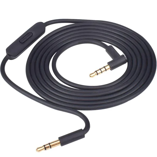 Vista 4 de Mixr 2.0 cable de audio macho de 0.138 in a macho de 0.138 in con micrófono mejorado compatible con Beats by Dre Headphone