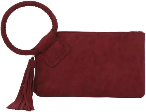 Vista 15 de Monedero de mano para mujer, cartera de noche con correa de mano, informal, formal, de cuero vegano, Metro Muse