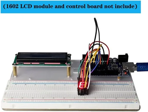 Vista 2 de Kit de diversión de componentes electrónicos, Componente para Arduino/Raspberry Pi, Breadboard, Módulo de fuente de alimentación, cable de puente