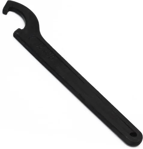 Vista 13 de Llave de llave de gancho en C, herramienta de ajuste negra de acero al carbono para tuerca de portabrocas de 22-26mm Adjustment Hook Wrench Tool