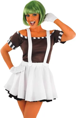 Vista 2 de Fun Shack Womens Chocolate Factory Costume, Chocolate Costume Adult, Book Character Halloween Costumes for Women