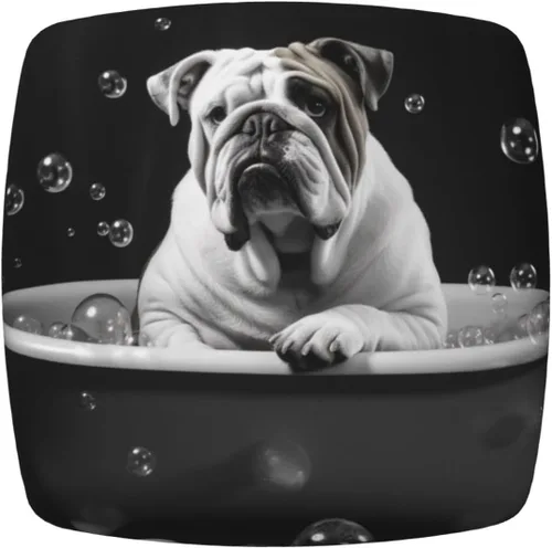 Vista 10 de Fundas de asiento cuadradas para silla de cocina con arces de gato negro de Halloween, 16.9 pulgadas, dos piezas, funda de cojín elástica ajustable