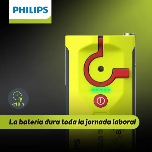 Vista 8 de Philips Xperion 6000 Luz de trabajo LED recargable de bolsillo, linterna de mano profesional de 300 lúmenes con base magnética y gancho