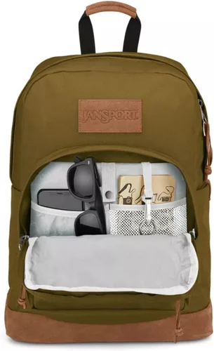 Vista 3 de JanSport Right Pack Premium Mochila - Verde Ejército