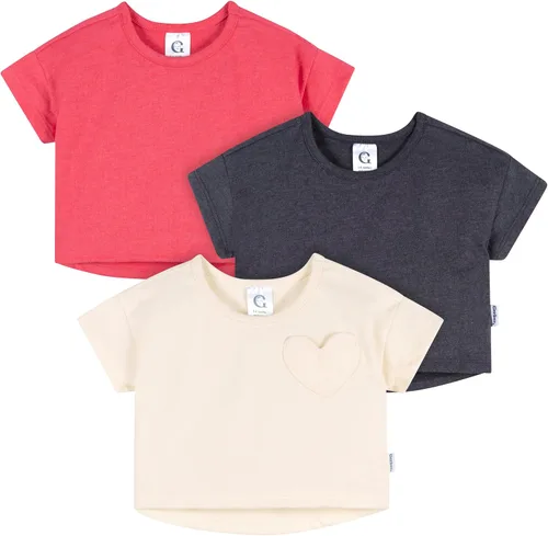 Vista 10 de Gerber Paquete de 3 camisetas de manga corta para bebé niña Flor